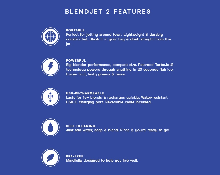 Blendjet 2 Portable Blender Sporty's Warehouse